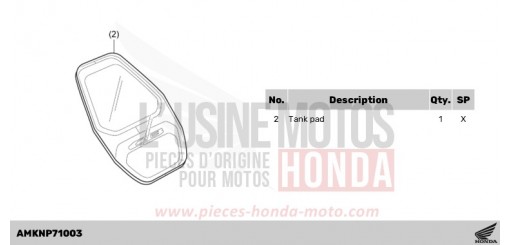 KIT,TANK PAD CB1000RAP de 2023